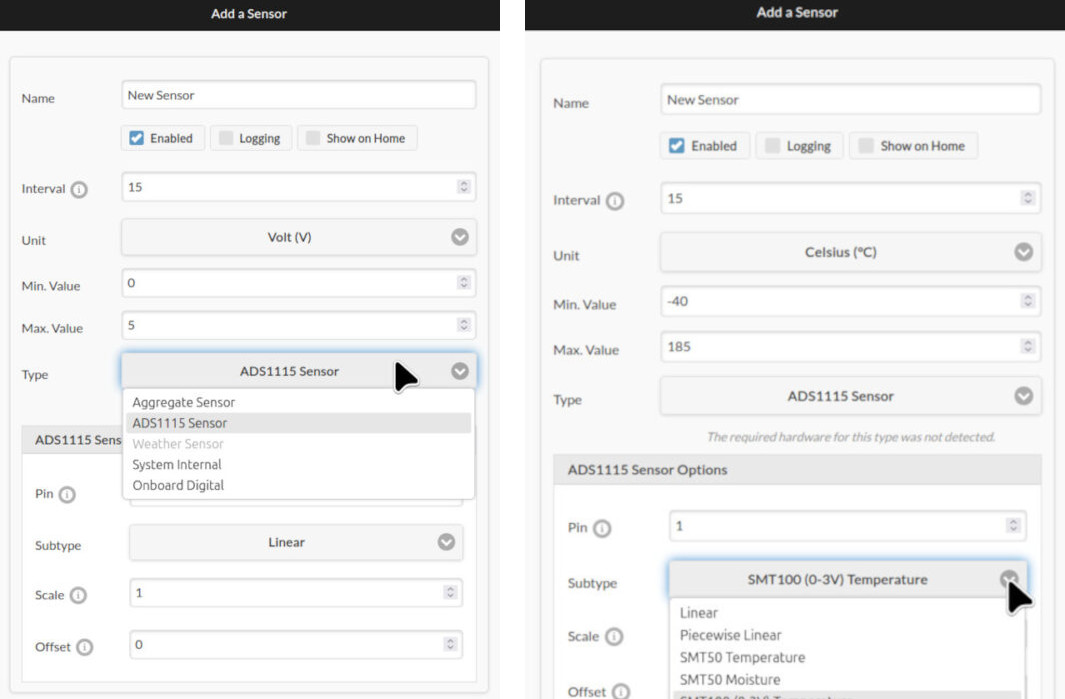 Add and configure an Expanded Sensor