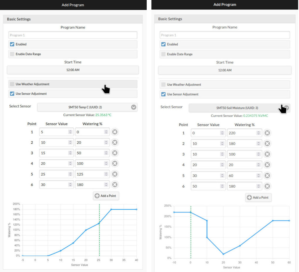 Sensor Adjustments